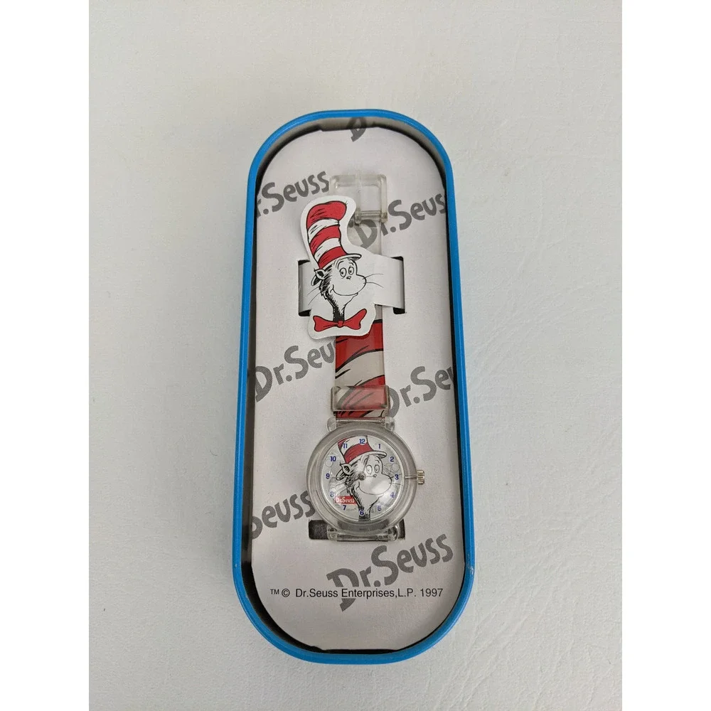 Vintage Dr. Seuss Cat in the Hat Watch Authentic T ick Tock Time Tickers - Picture 2 of 9
